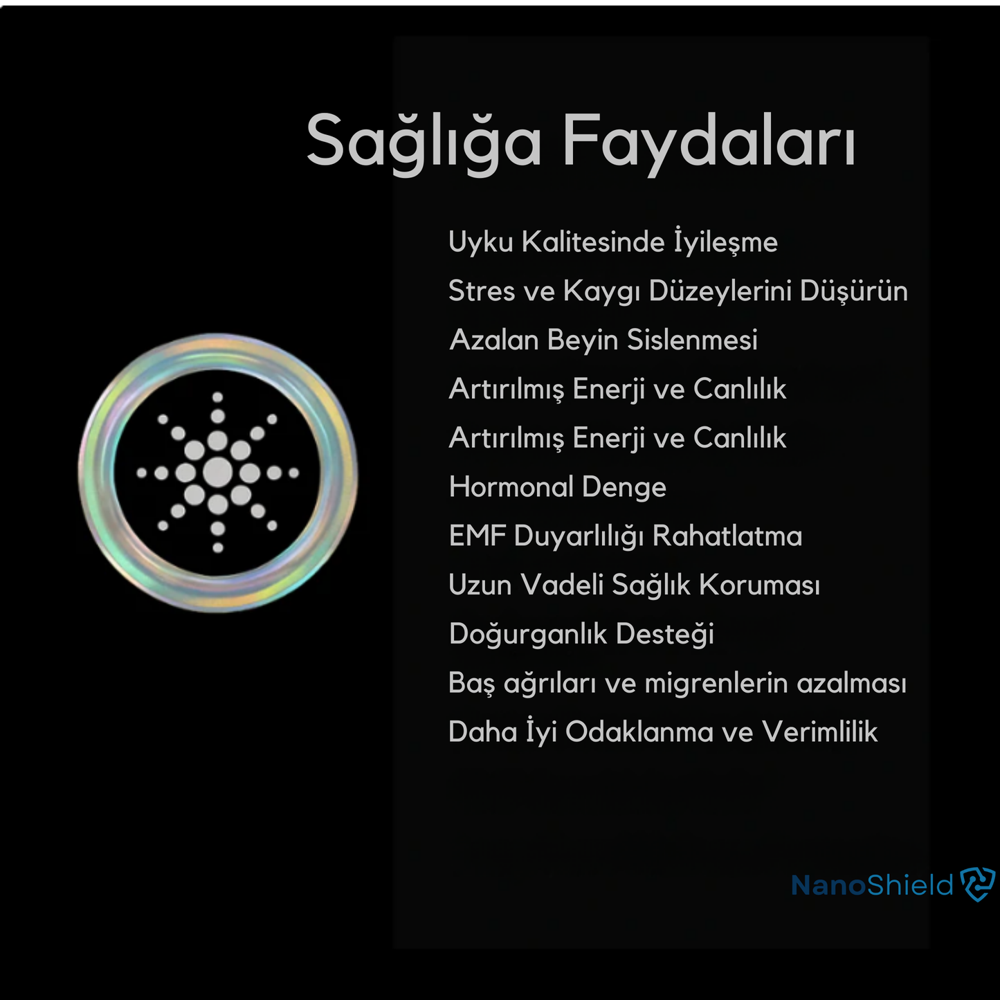 Nanoshield™  EMF Radyasyon Koruyucu Sticker